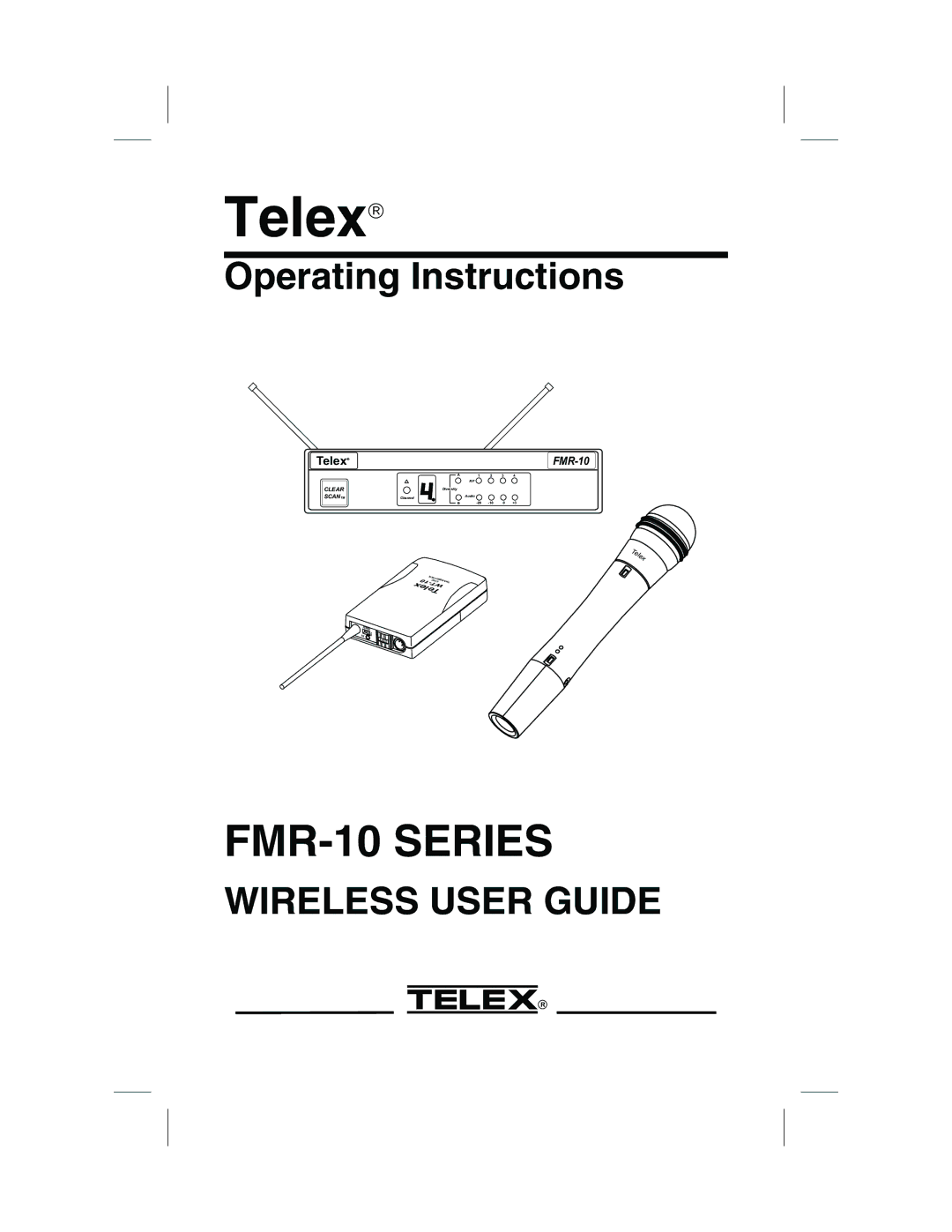 Telex FMR-10, WT-10 operating instructions Telex 