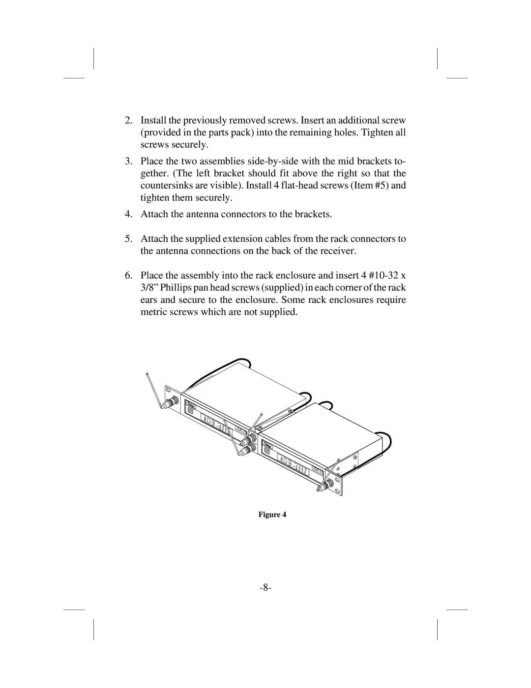 Telex WT-10 operating instructions FMR-10 