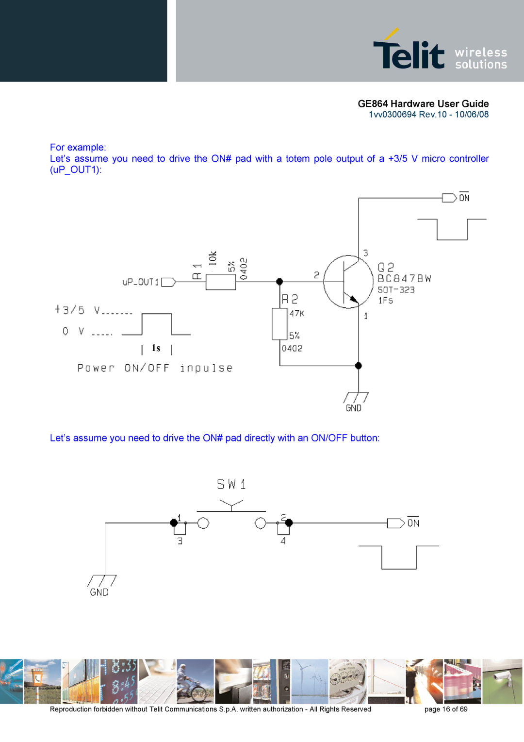 Telit Wireless Solutions GE864 manual 10k 