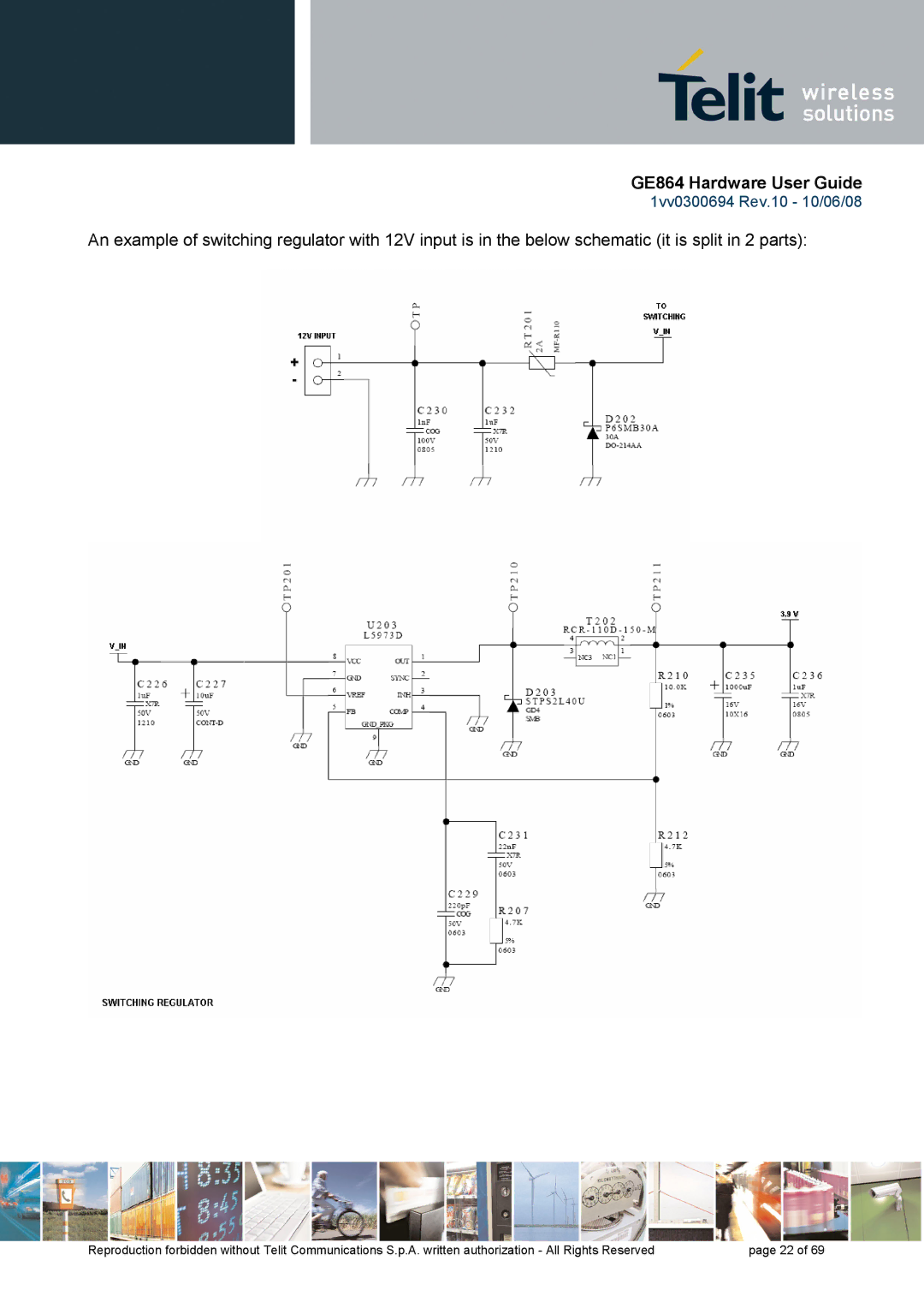 Telit Wireless Solutions manual GE864 Hardware User Guide 