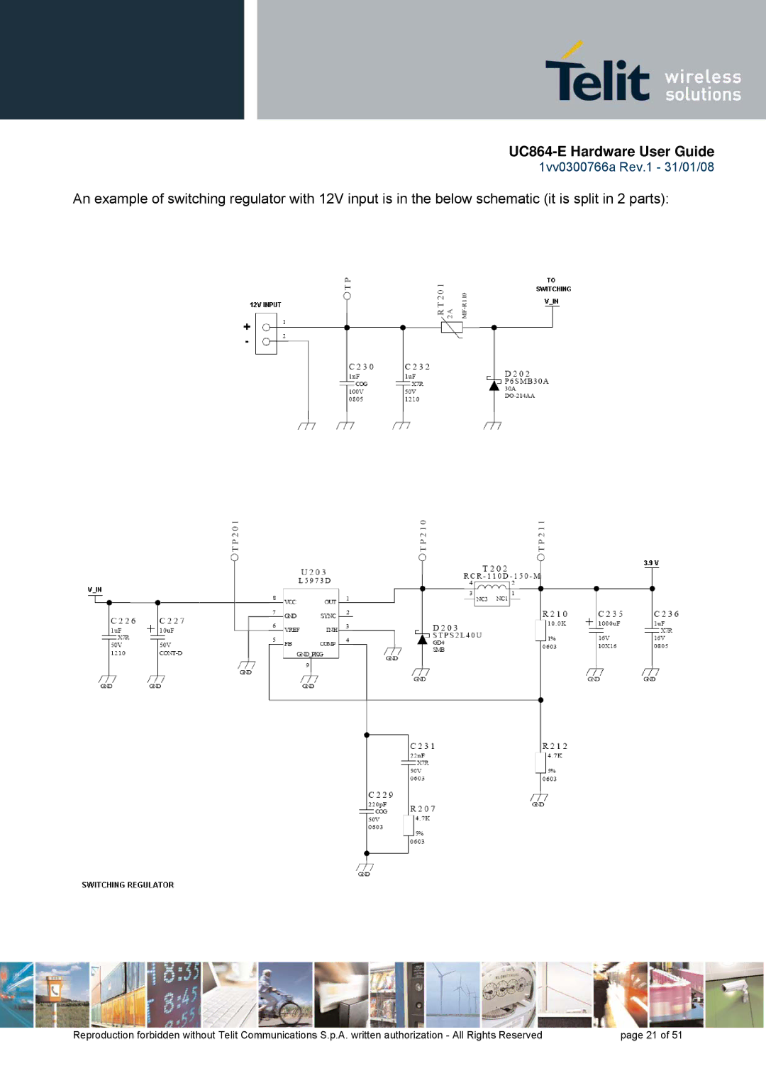 Telit Wireless Solutions manual UC864-E Hardware User Guide 