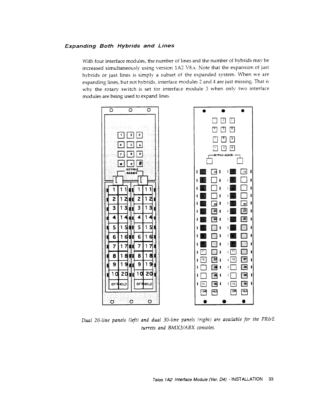 Telos 1A2 manual 