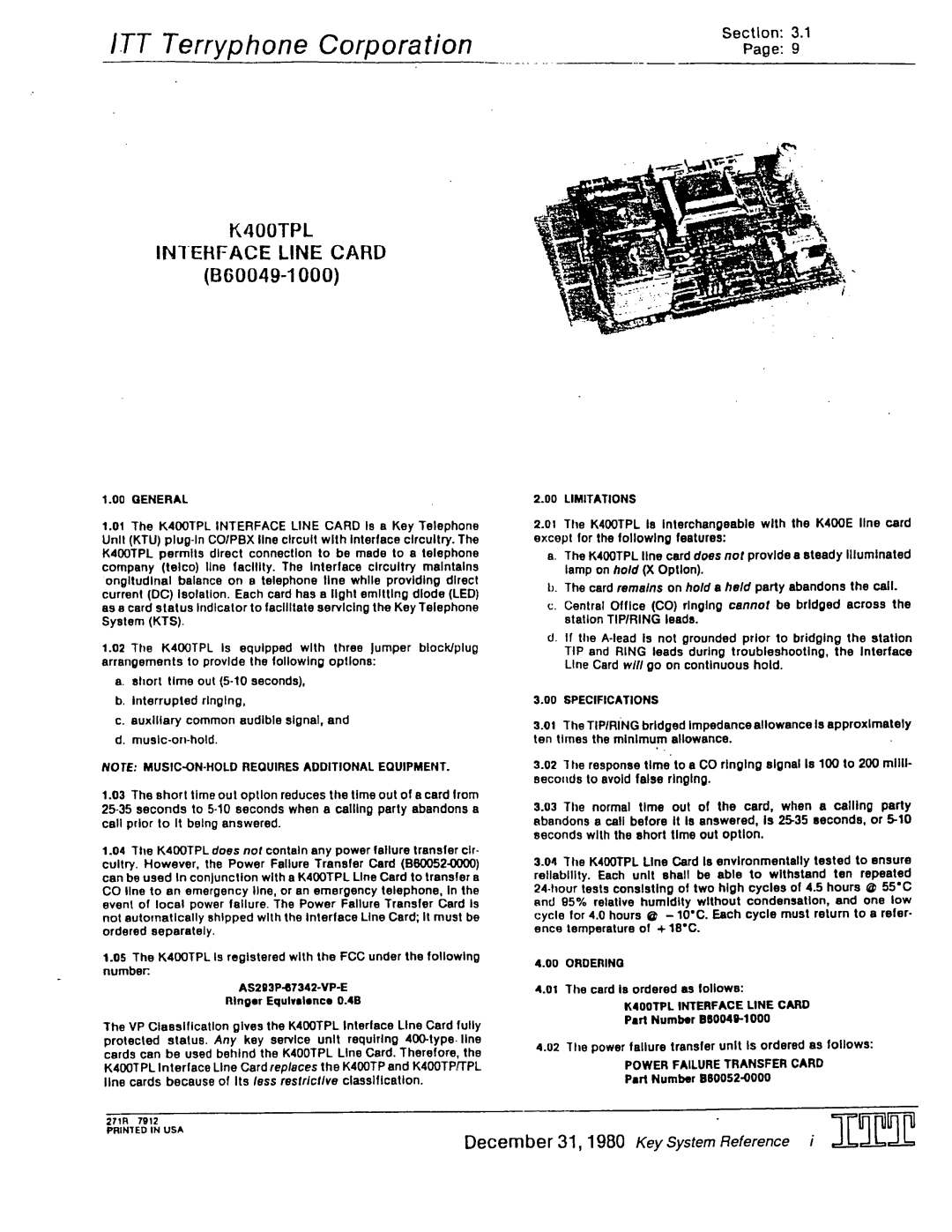 Telos 1A2 manual 