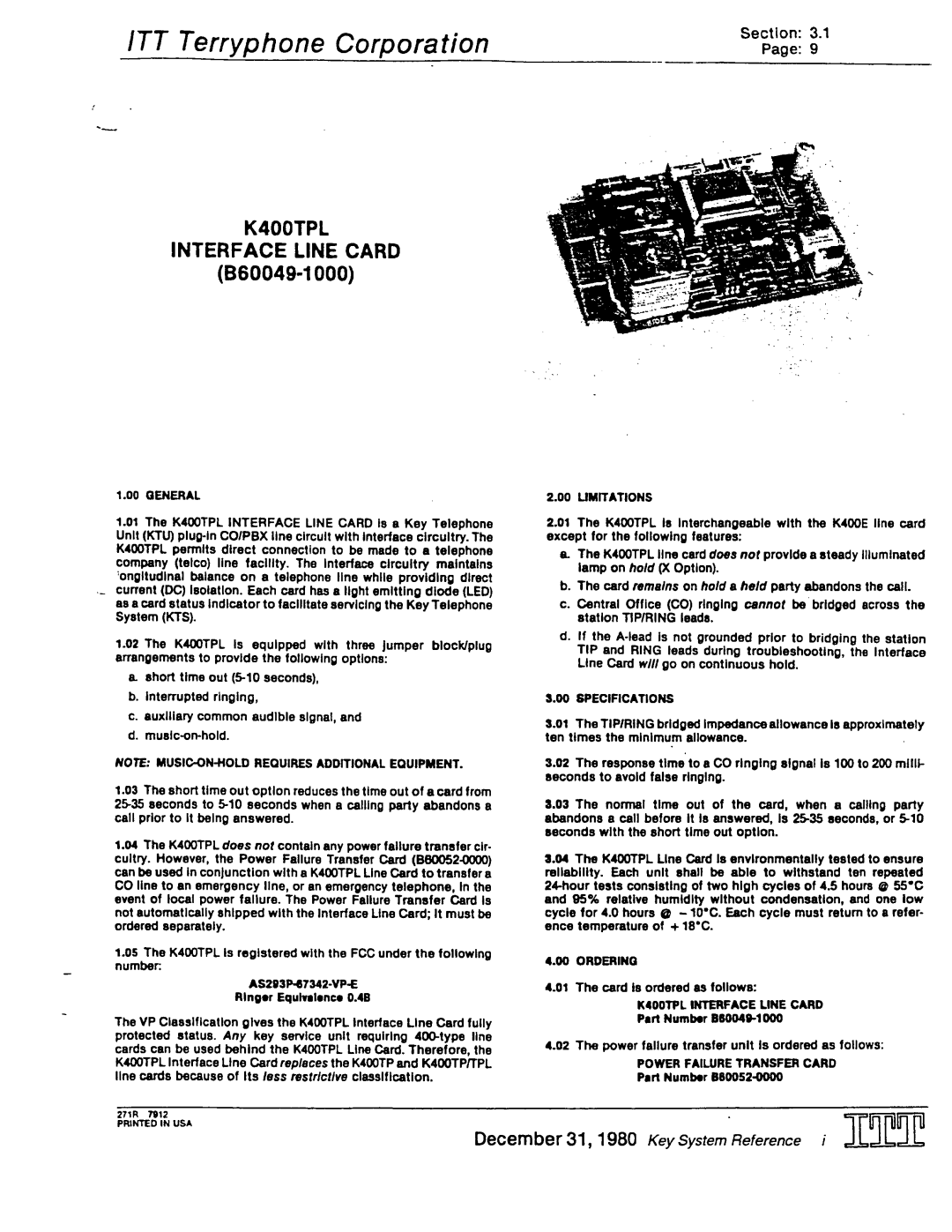 Telos 1A2 manual 