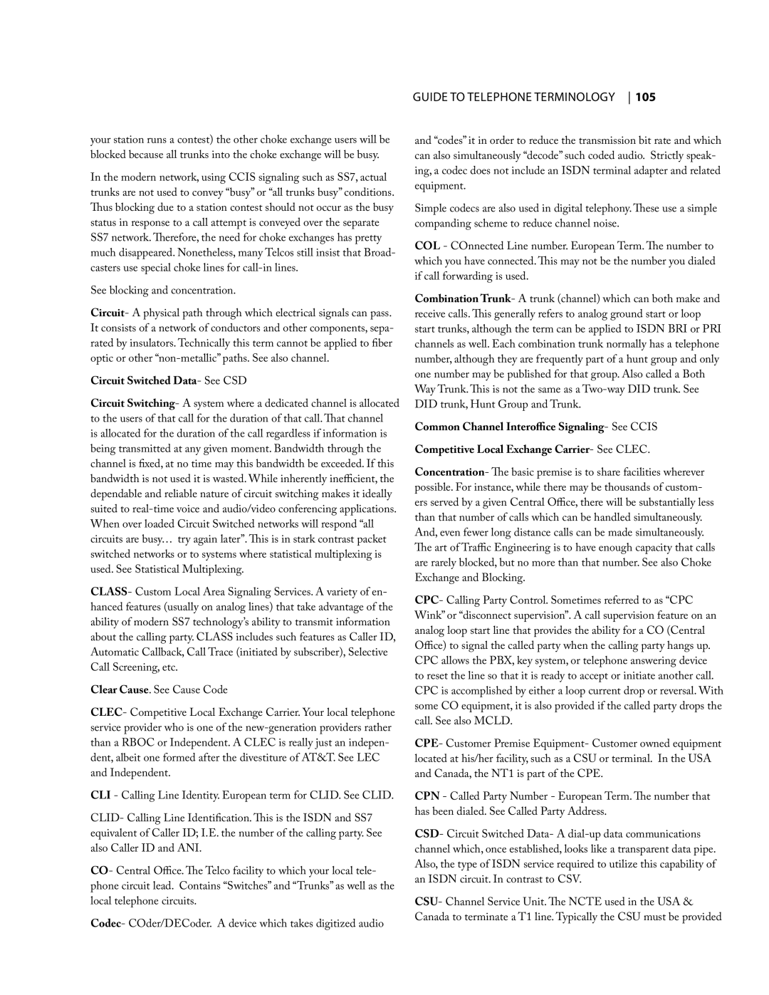 Telos NX12 user manual Circuit Switched Data- See CSD 