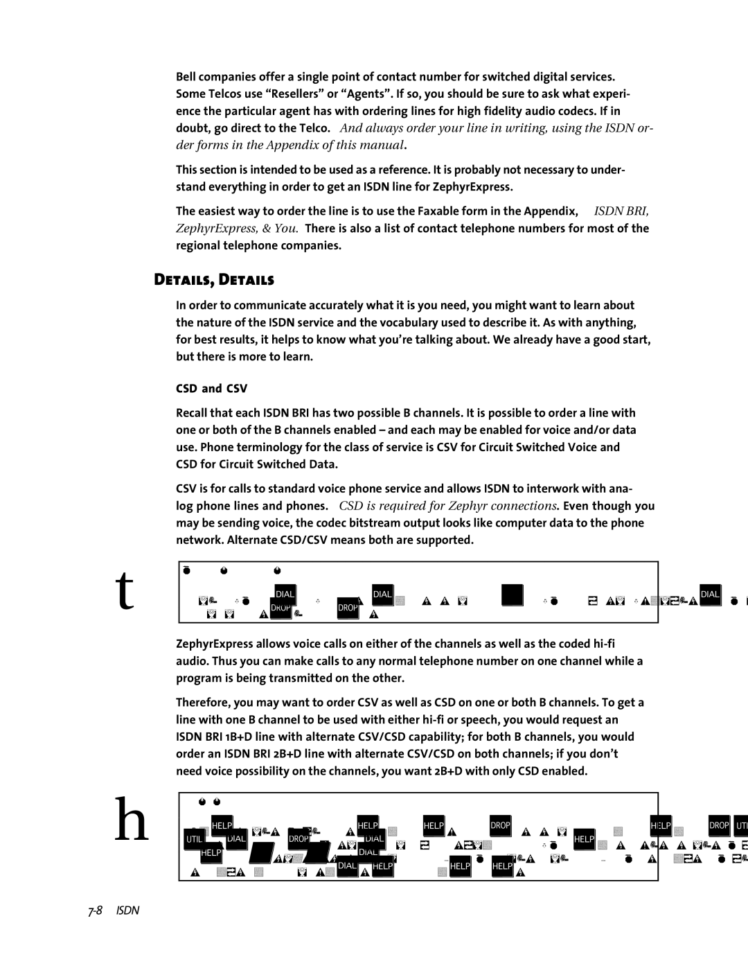 Telos ZephyrExpress user manual Details, Details, CSD and CSV 