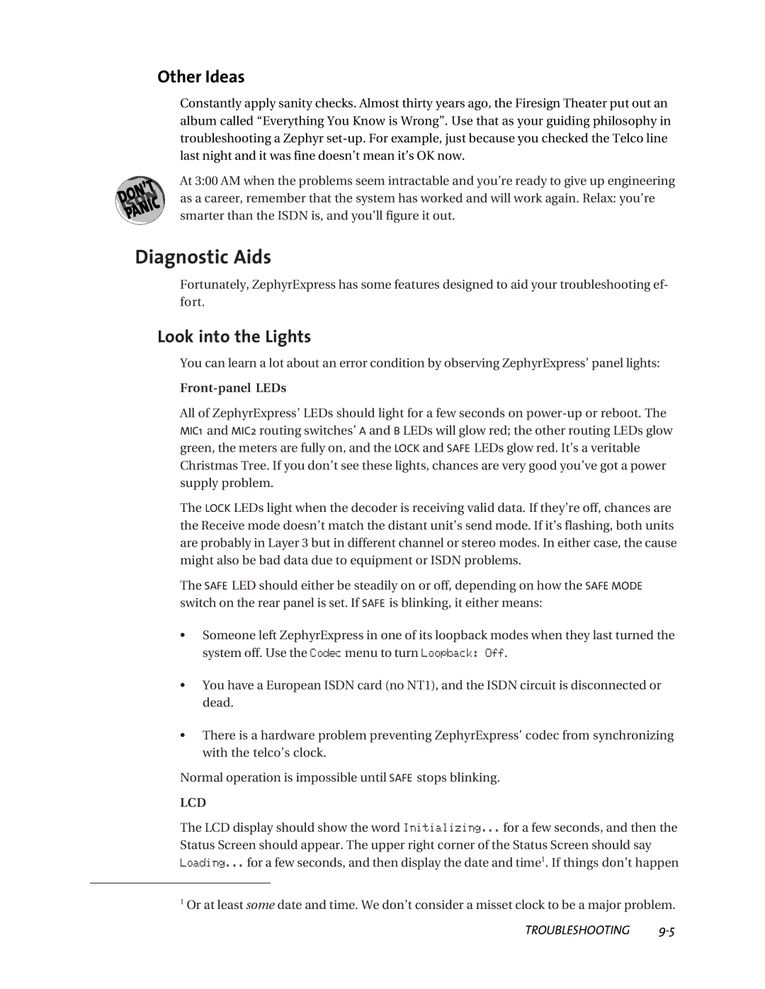 Telos ZephyrExpress user manual Diagnostic Aids, Other Ideas, Look into the Lights, Front-panel LEDs 