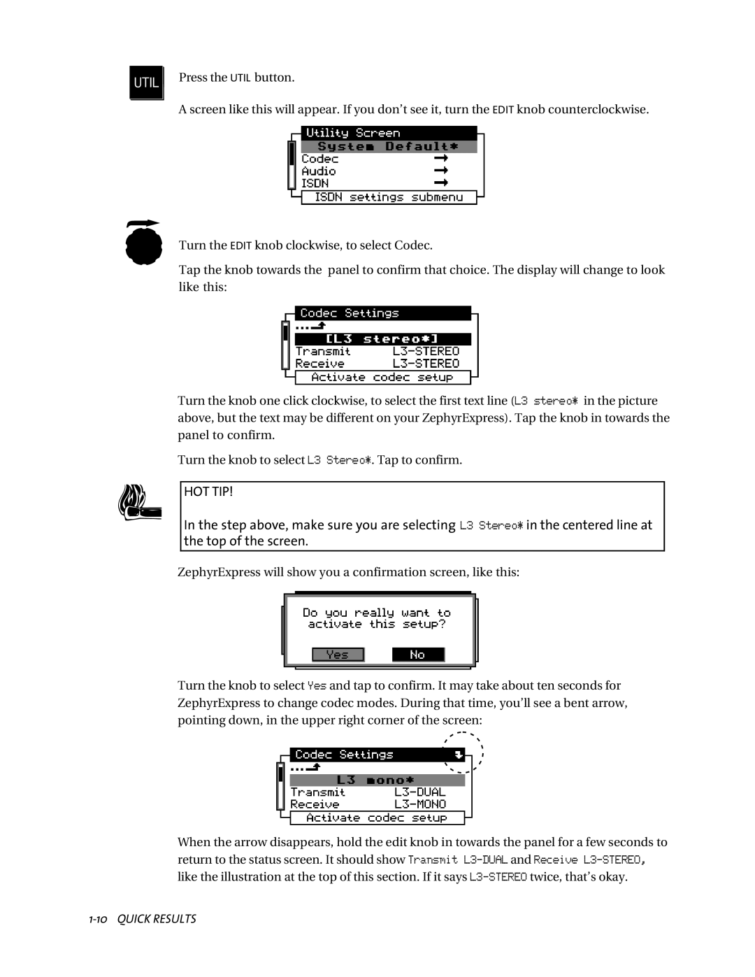 Telos ZephyrExpress user manual Hot Tip 