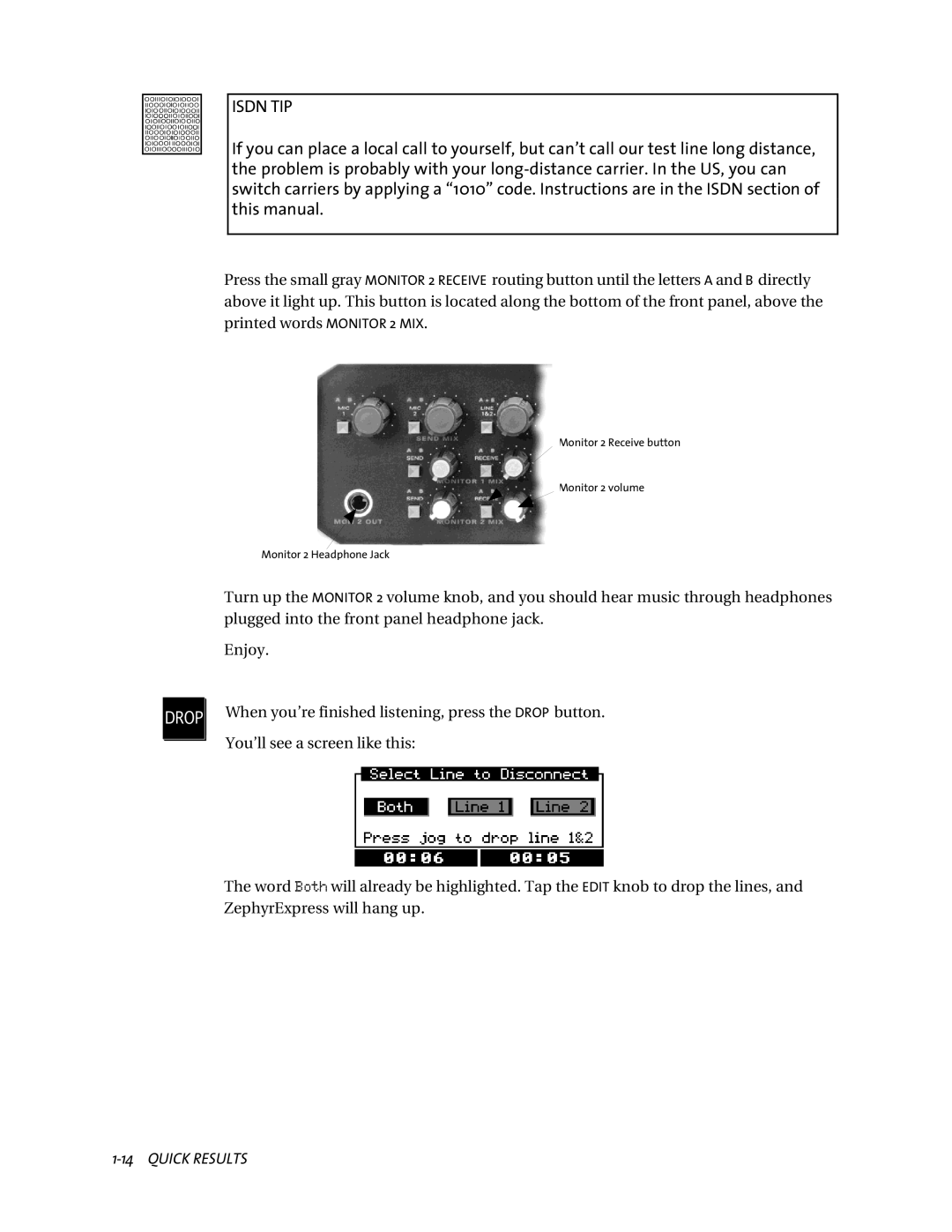 Telos ZephyrExpress user manual Isdn TIP 