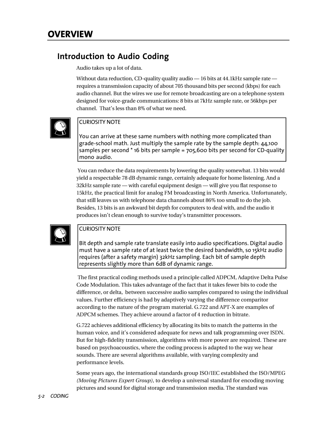 Telos ZephyrExpress user manual Overview, Introduction to Audio Coding 