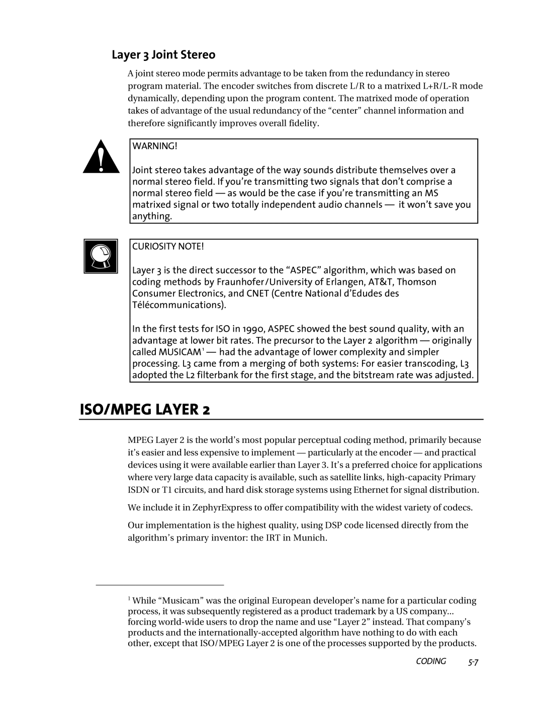 Telos ZephyrExpress user manual Layer 3 Joint Stereo 