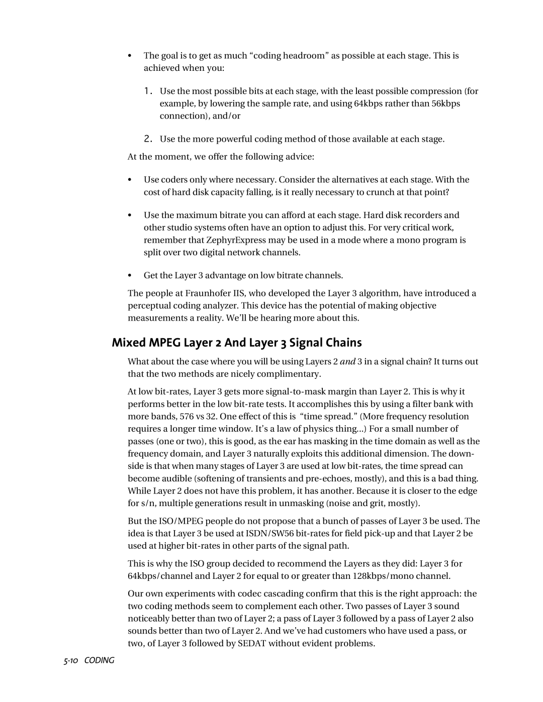 Telos ZephyrExpress user manual Mixed Mpeg Layer 2 And Layer 3 Signal Chains 