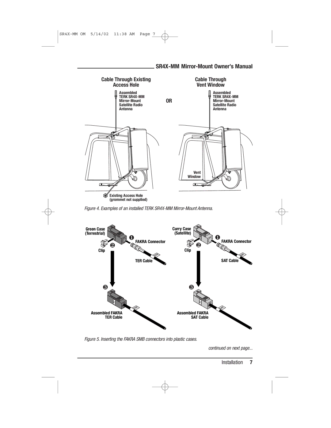 TERK Technologies MM owner manual Clip, Fakra Connector, TER Cable SAT Cable 