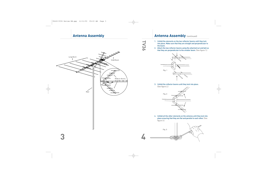 TERK Technologies TV36 owner manual 