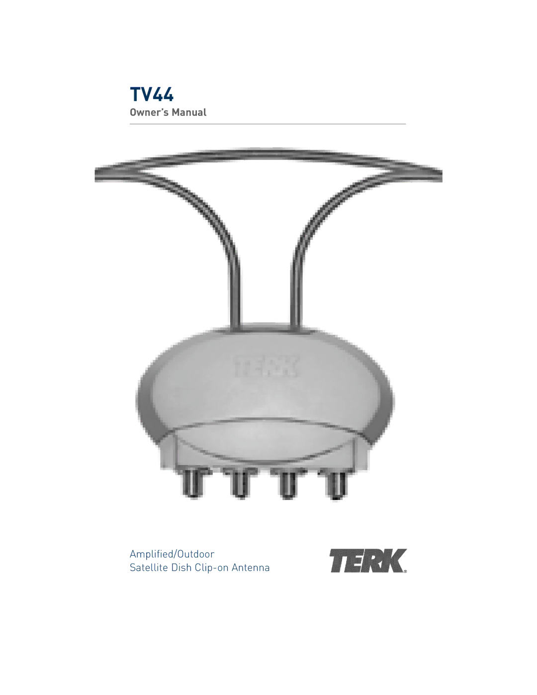 TERK Technologies TV44 manual 