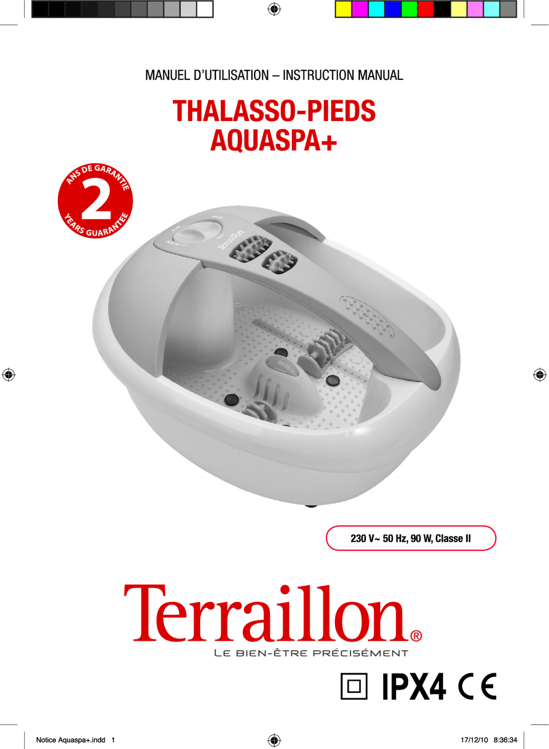 Terraillon IPX4 manual 