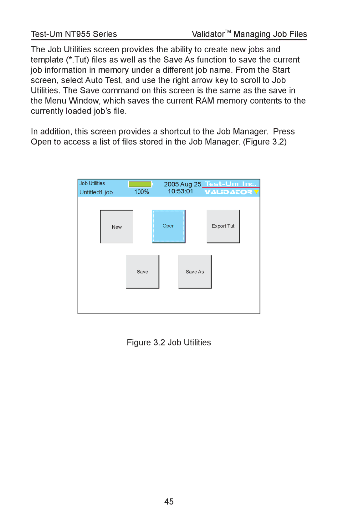 Test-Um NT955 operating instructions Aug 25 Test-Um Inc 