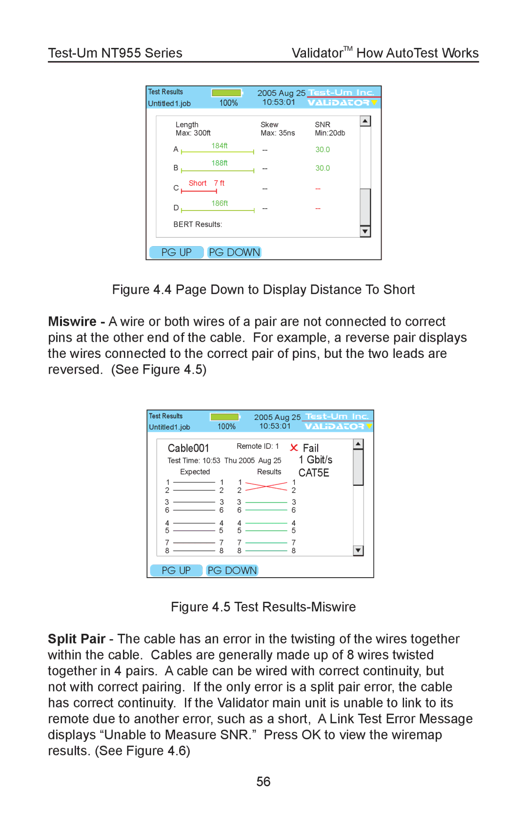 Test-Um NT955 operating instructions Backspgupc PG Down 