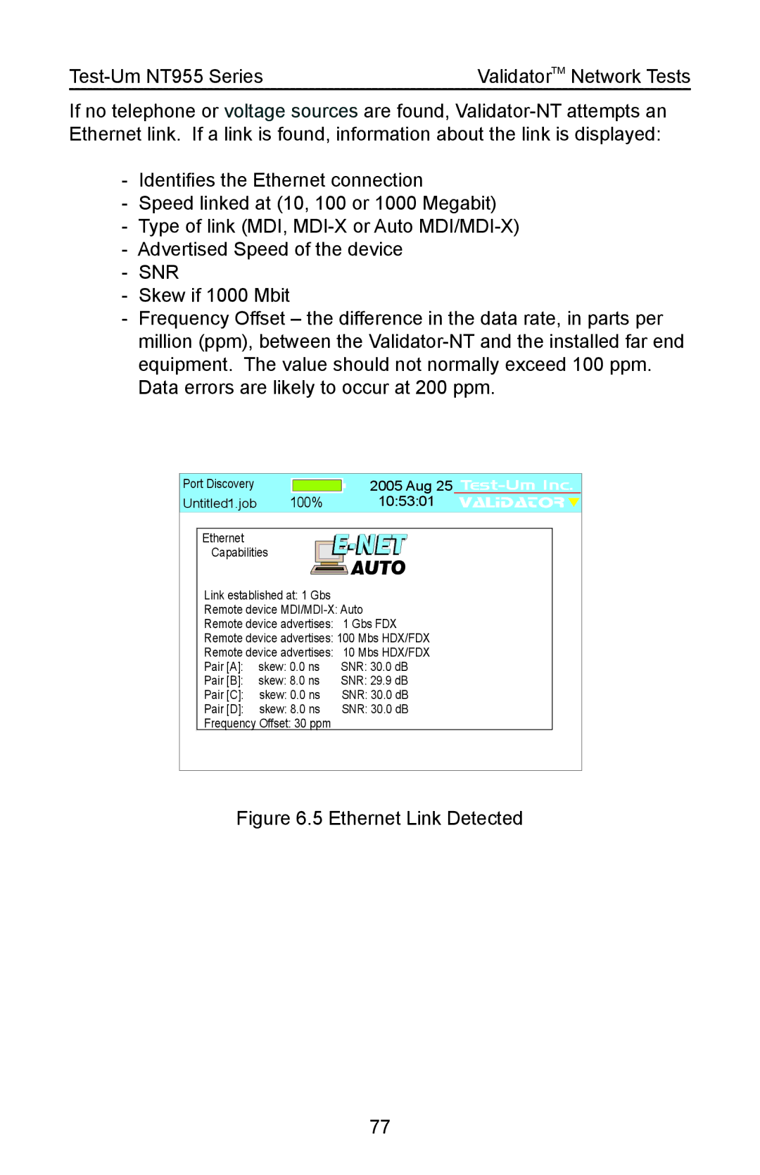 Test-Um NT955 operating instructions Net 