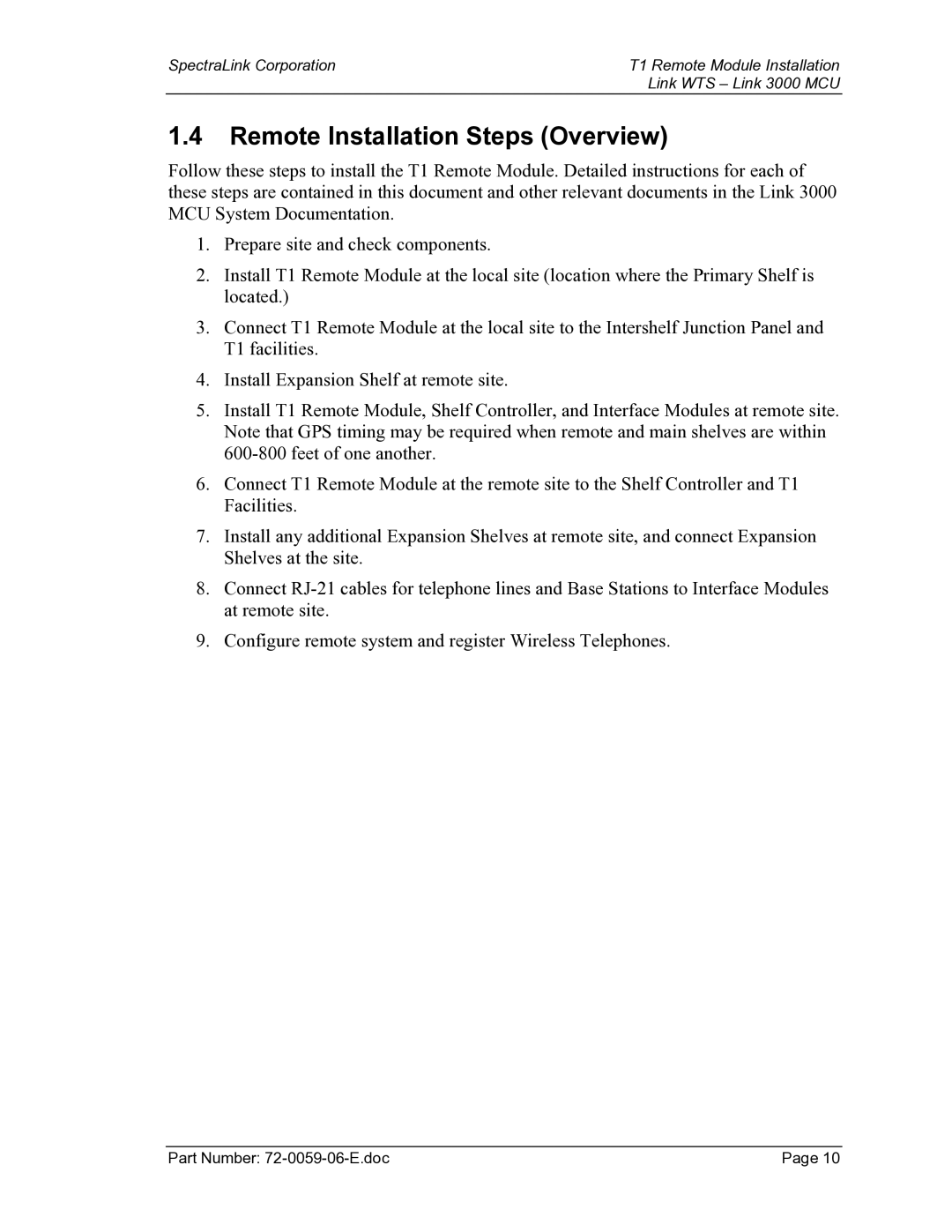 Texas Instruments 3000 MCU manual Remote Installation Steps Overview 