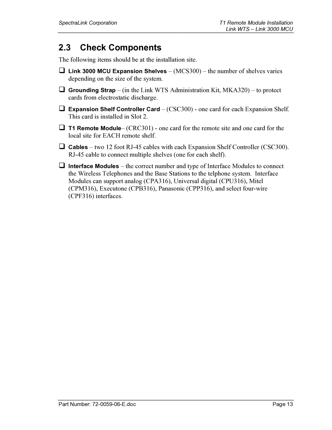 Texas Instruments 3000 MCU manual Check Components 