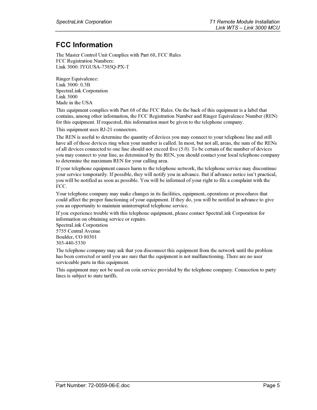 Texas Instruments 3000 MCU manual FCC Information 