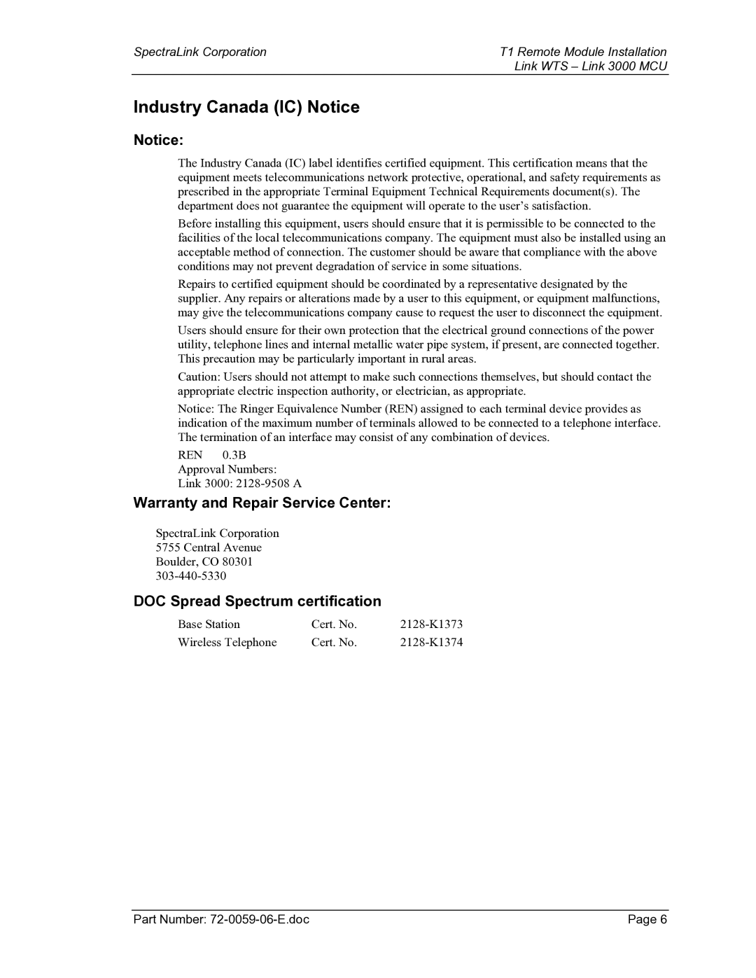 Texas Instruments 3000 MCU manual Industry Canada IC Notice 