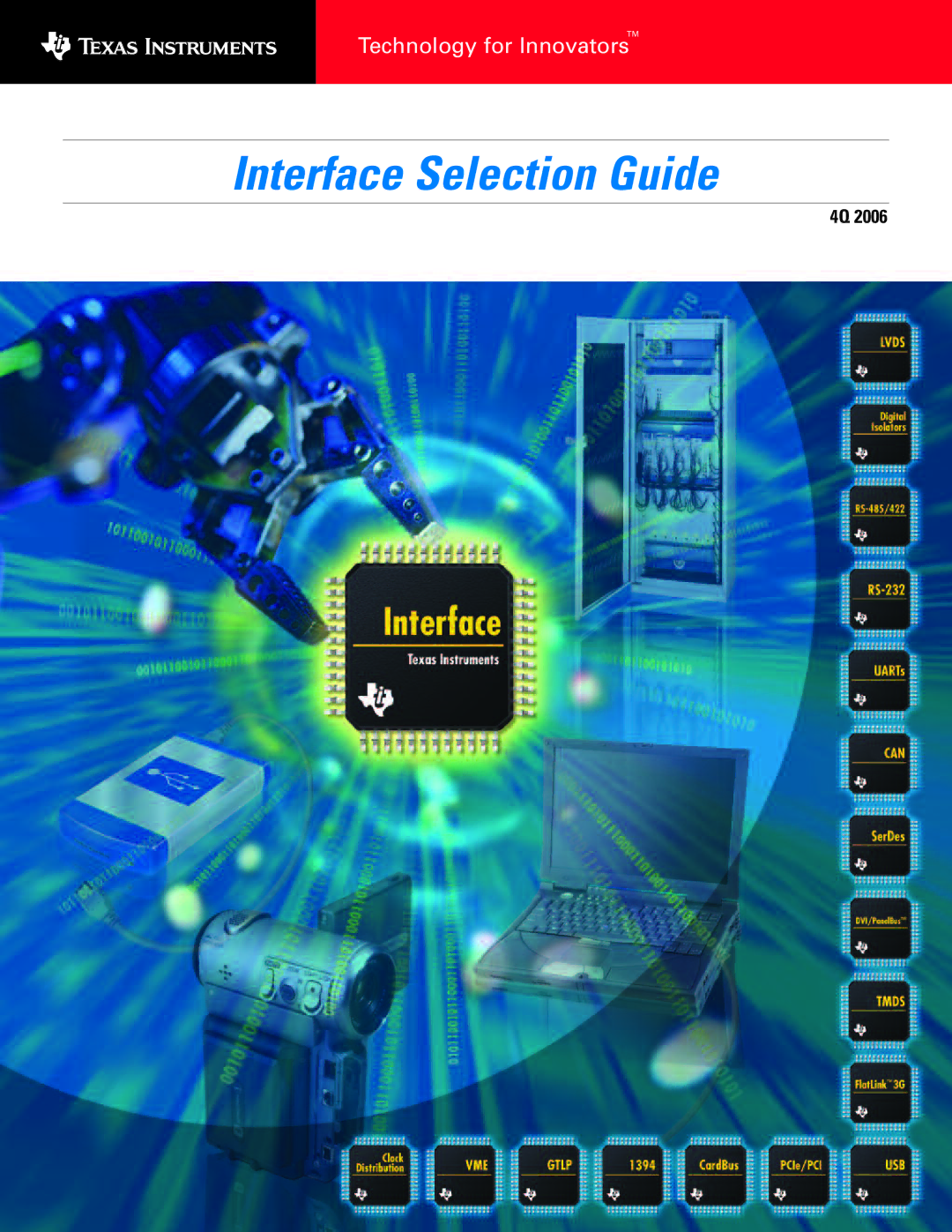 Texas Instruments 4Q 2006 manual Interface Selection Guide 