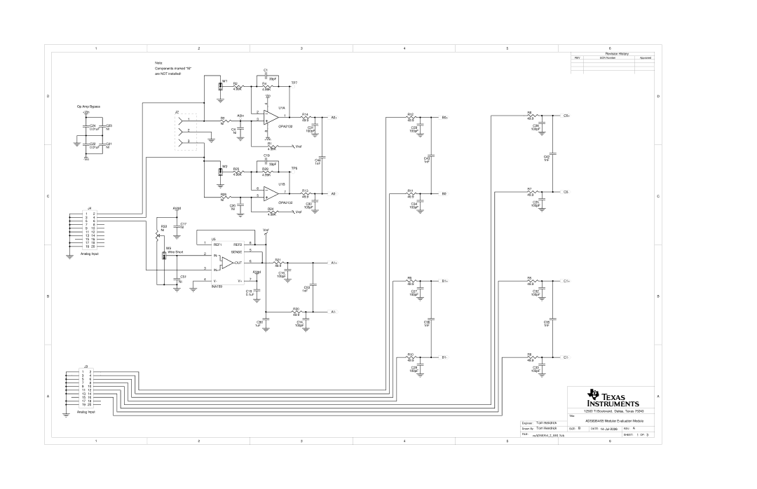 Texas Instruments 65MEVM, ADS8364 manual U1B 