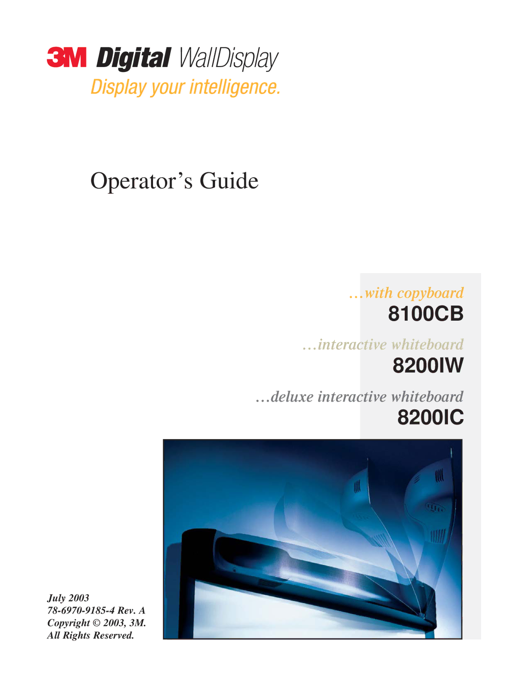 Texas Instruments 8200IC, 8200IW, 8100CB manual Operator’s Guide 