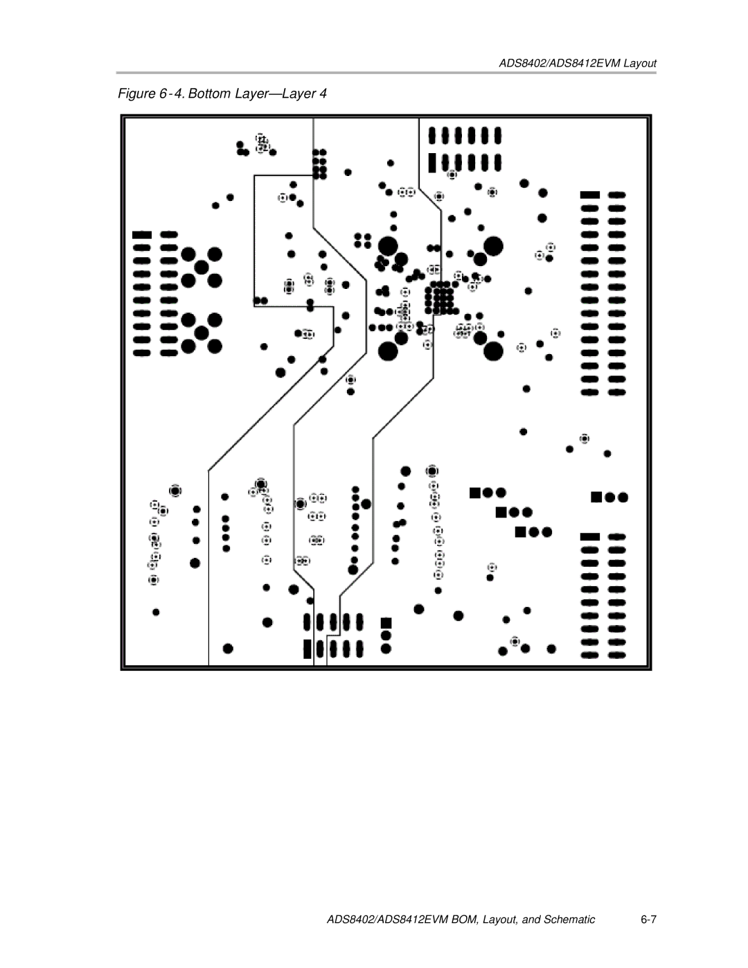 Texas Instruments ADS8402 EVM, ADS8412 EVM manual Bottom Layer-Layer 