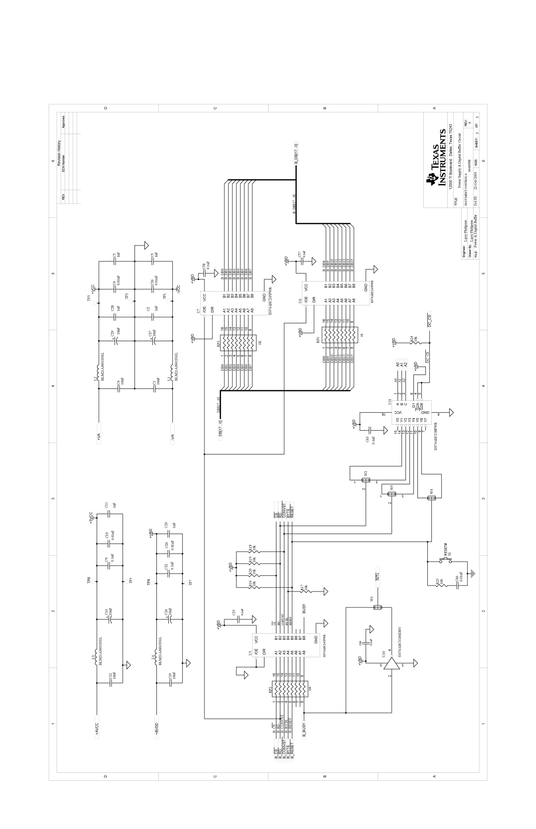 Texas Instruments ADS8402 EVM, ADS8412 EVM manual TP6 +5VCC 