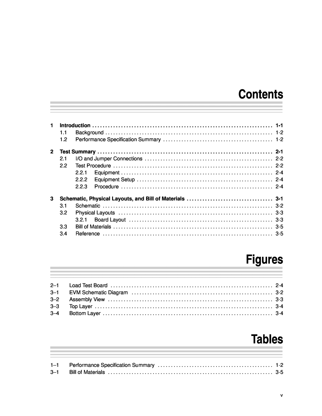 Texas Instruments bq24010/2 manual Contents, Figures, Tables, Introduction, Test Summary 