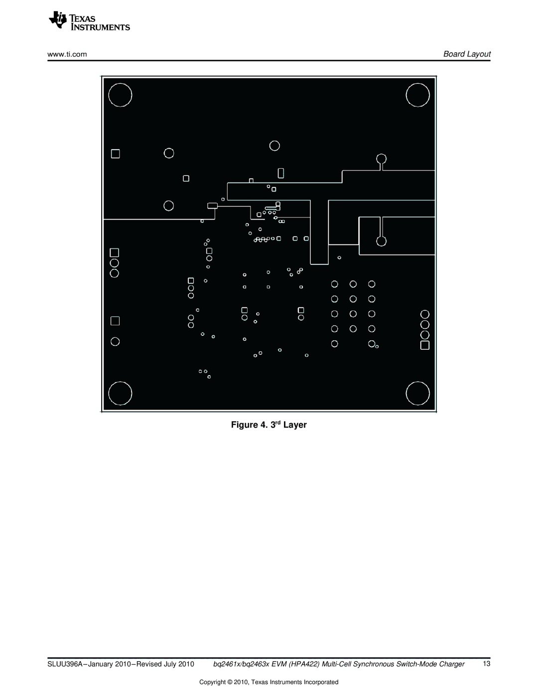 Texas Instruments BQ2461X, BQ2463X EVM manual Rd Layer 