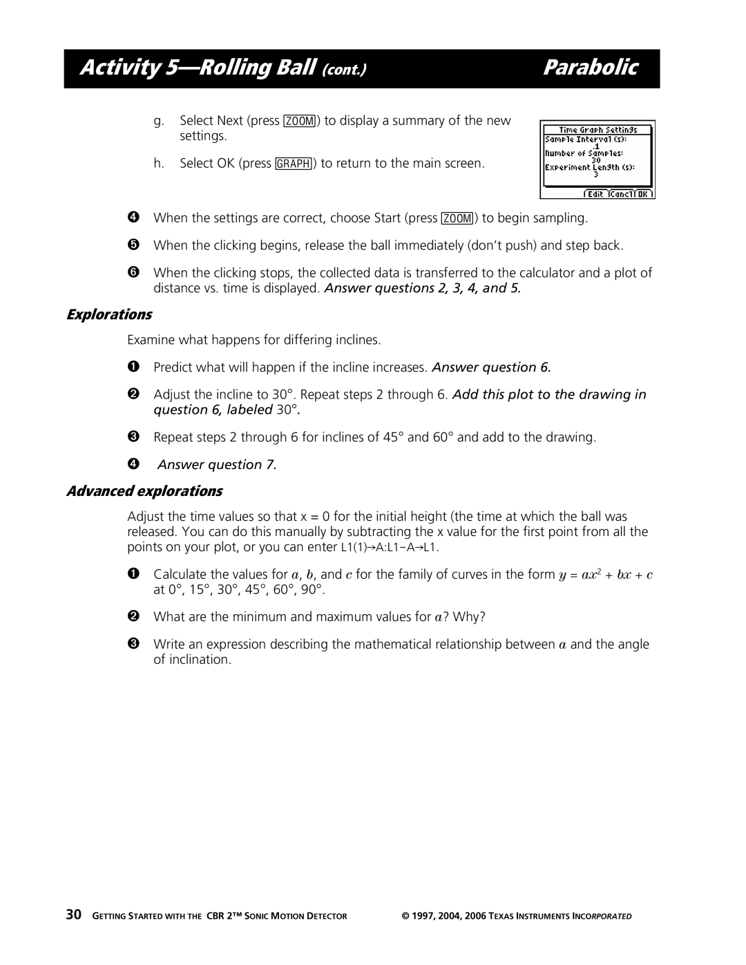 Texas Instruments CBR 2 manual Answer question 