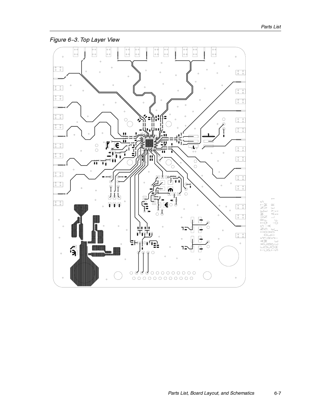 Texas Instruments CDCM7005 manual 3. Top Layer View 