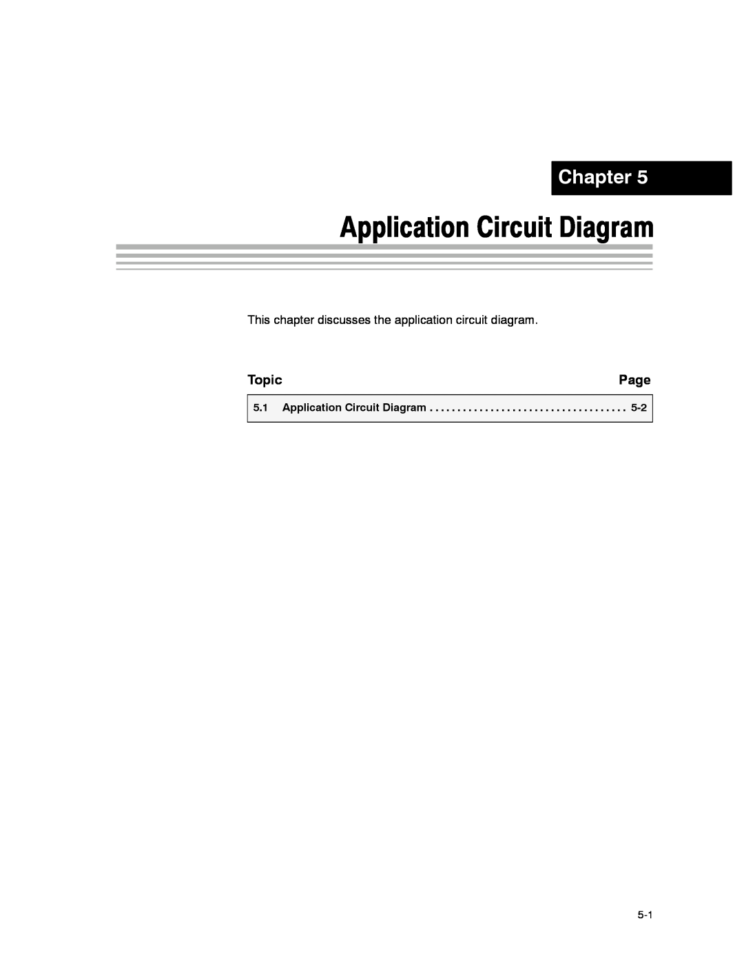 Texas Instruments CDCM7005 manual Application Circuit Diagram, Chapter, Topic, Page 