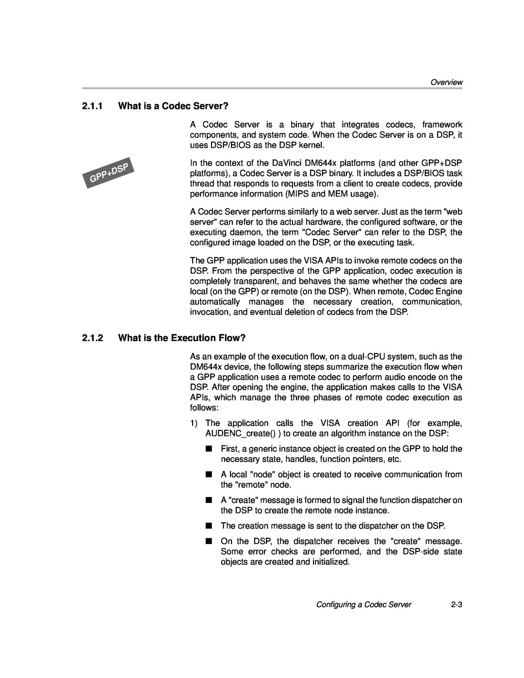 Texas Instruments Codec Engine Server manual What is a Codec Server?, What is the Execution Flow? 