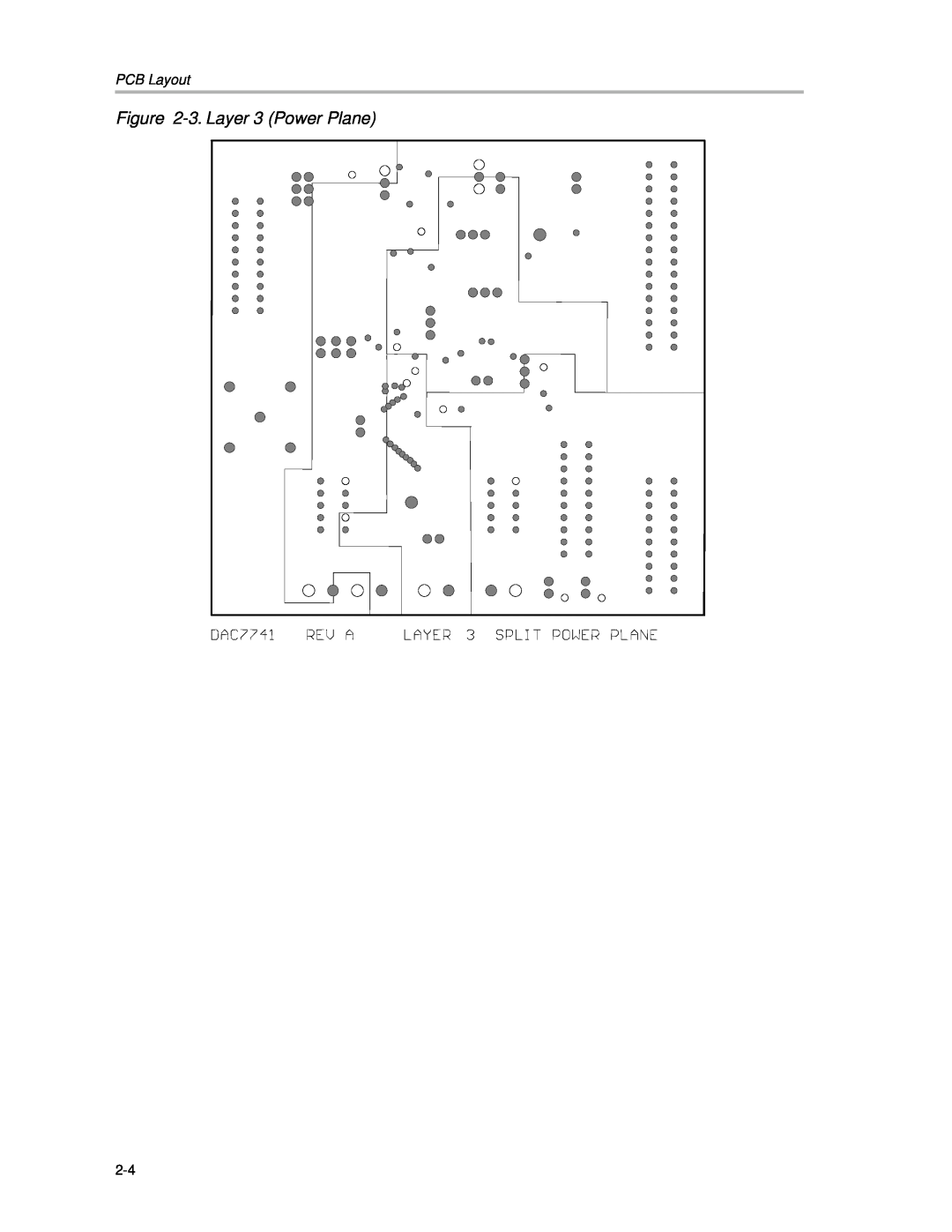 Texas Instruments DAC7741EVM manual 3. Layer 3 Power Plane, PCB Layout 