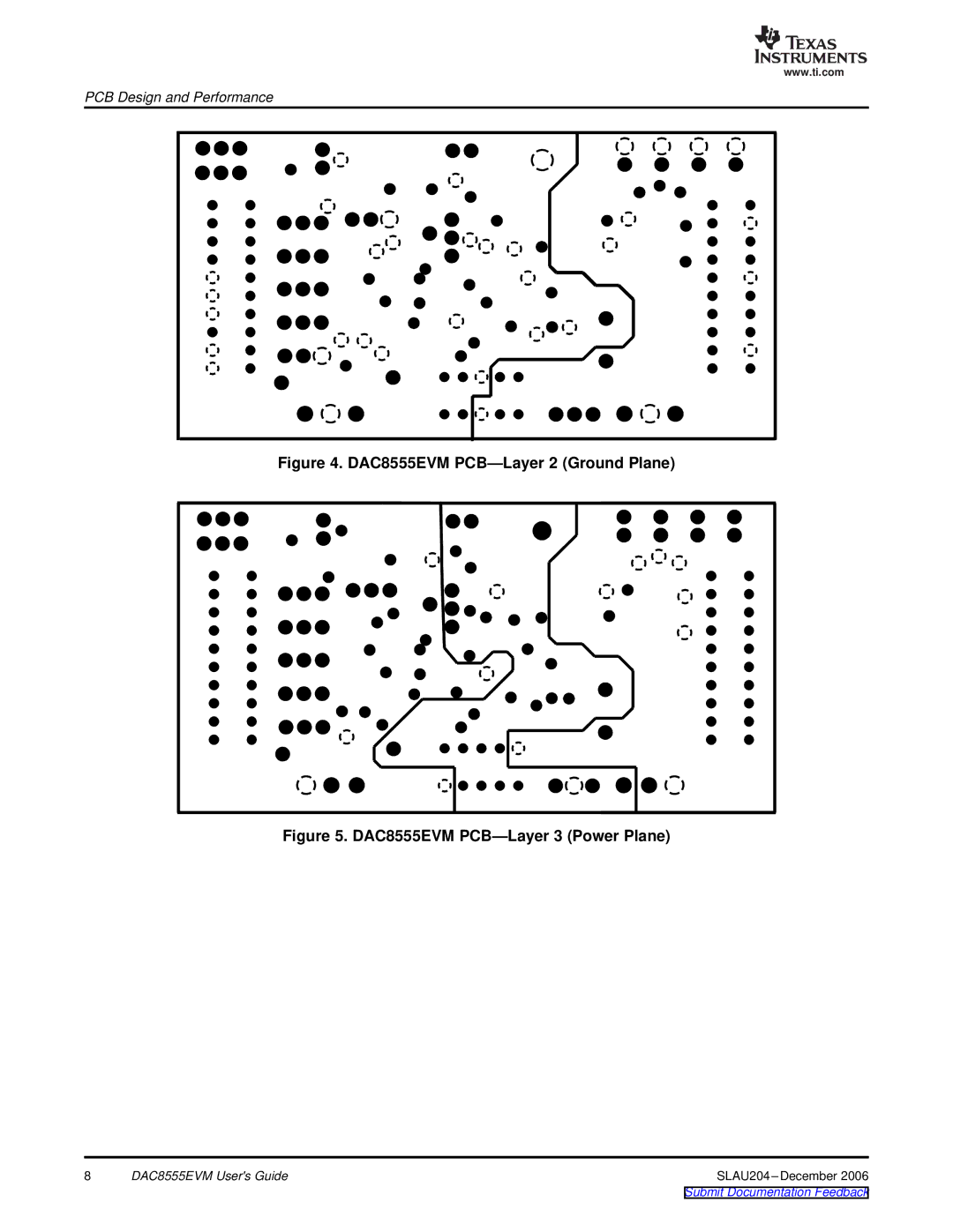 Texas Instruments manual DAC8555EVM PCB-Layer 2 Ground Plane 