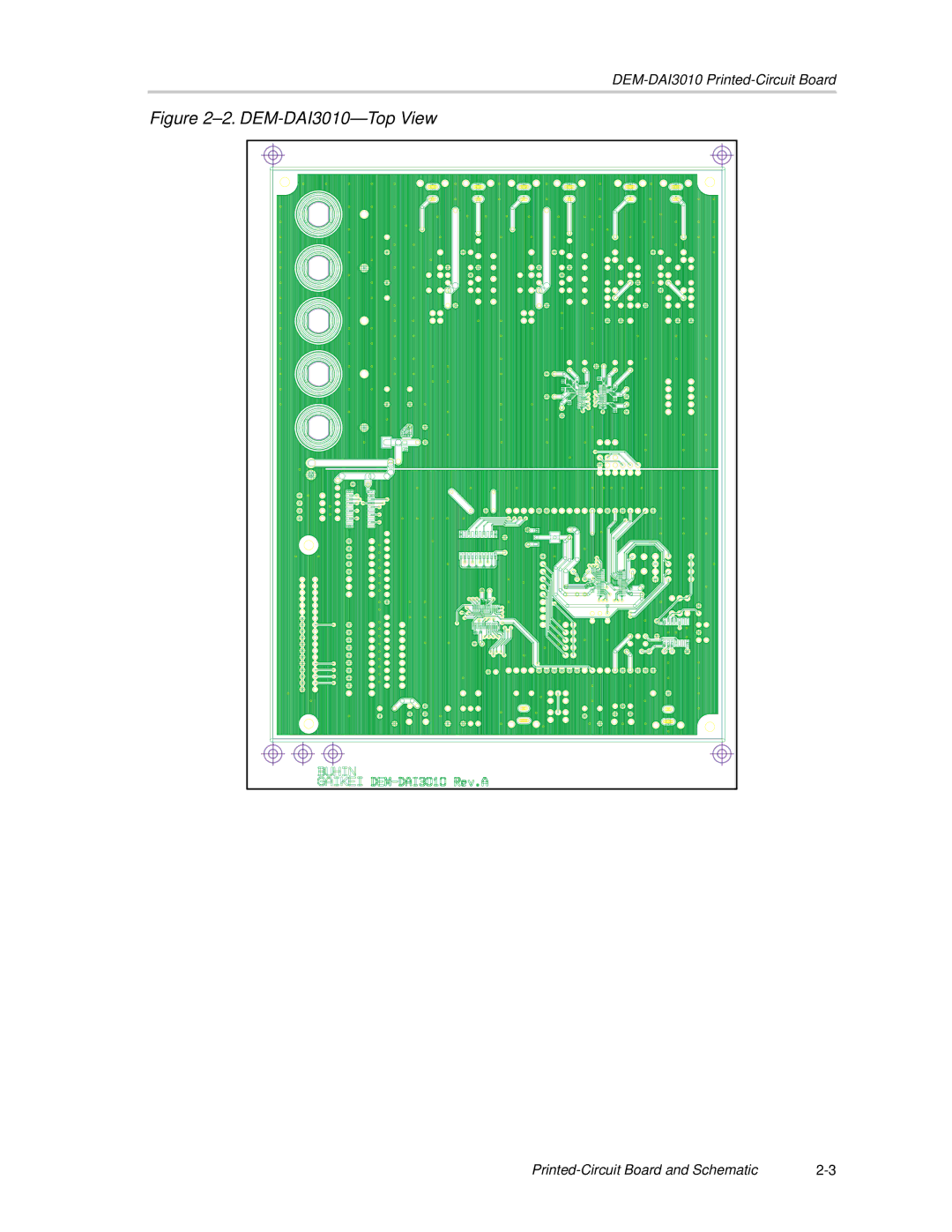 Texas Instruments manual DEM-DAI3010-Top View 