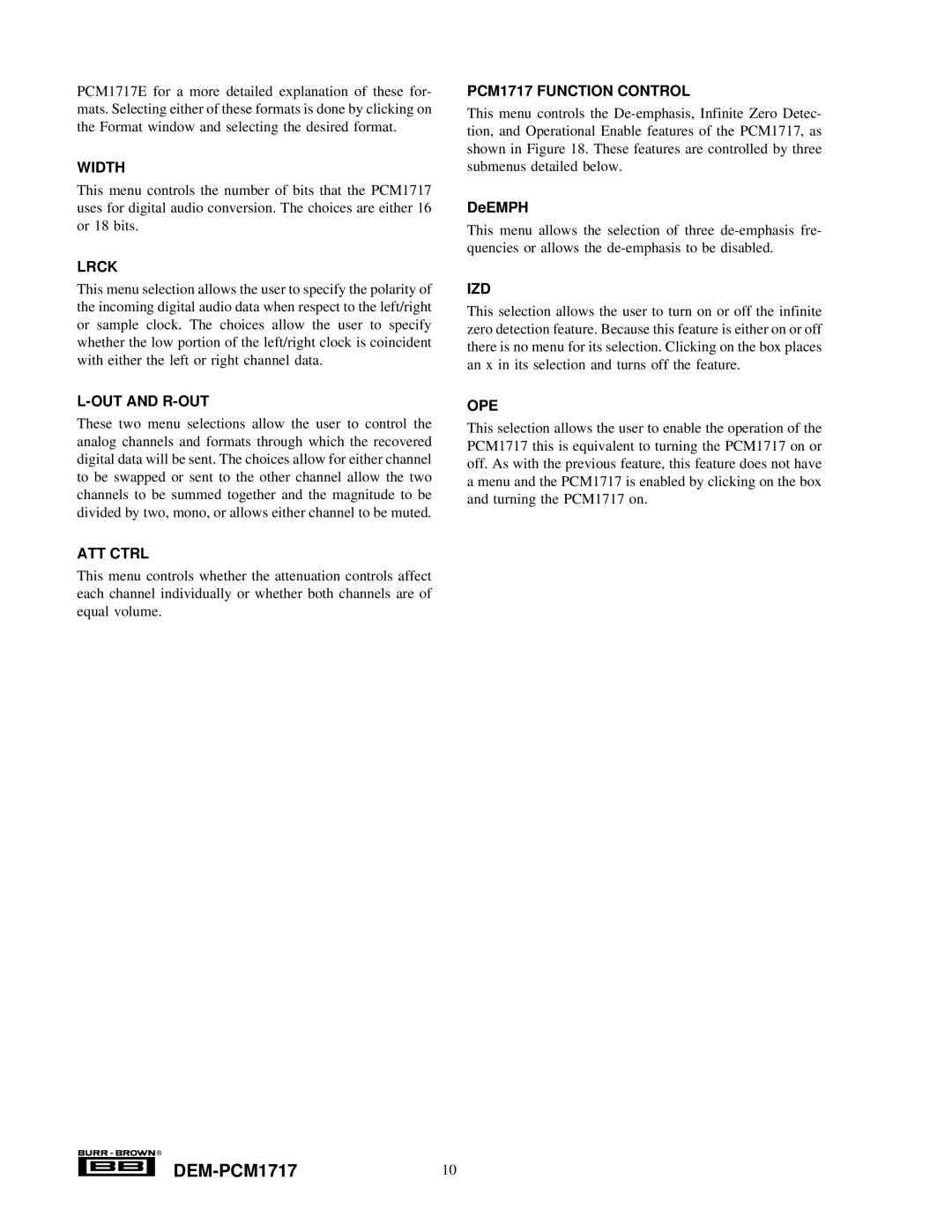 Texas Instruments manual DEM-PCM171710 