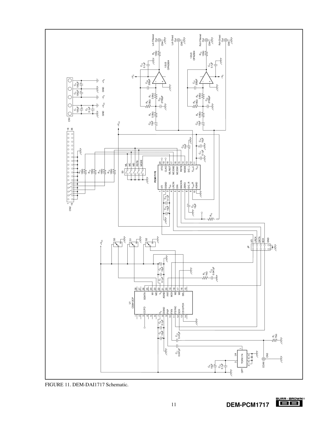 Texas Instruments DEM-PCM1717 manual Dem 