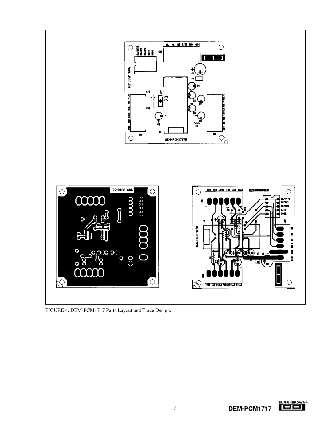 Texas Instruments manual 5DEM-PCM1717, DEM-PCM1717 Parts Layout and Trace Design 