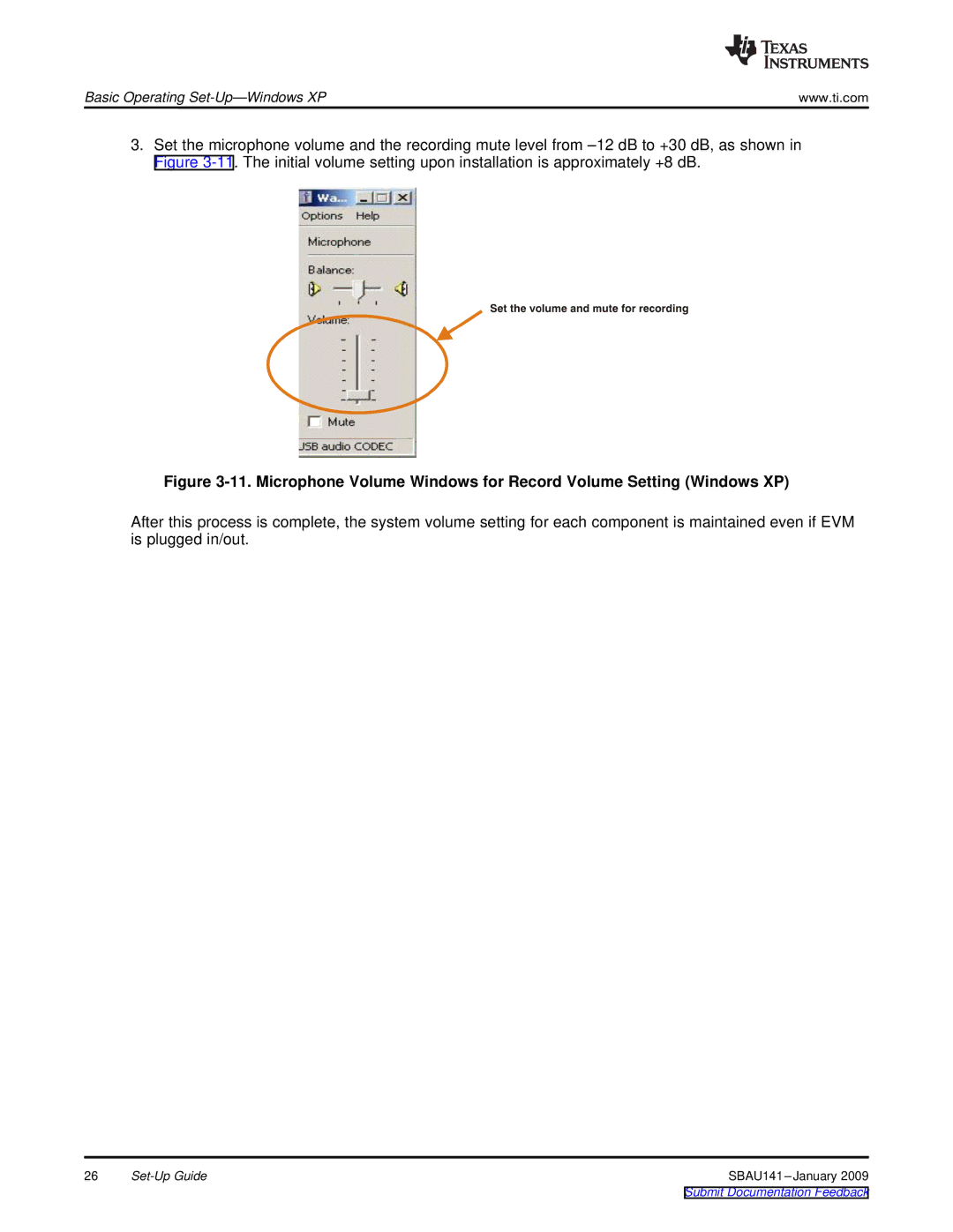 Texas Instruments DEM-PCM2912A EVM manual Basic Operating Set-Up-Windows XP 