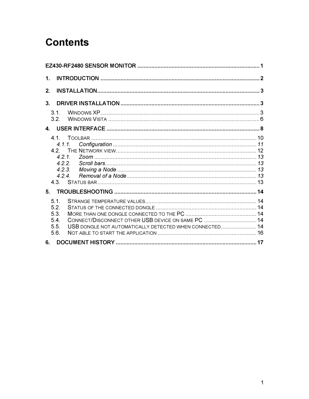 Texas Instruments eZ430-RF2480 manual Contents 