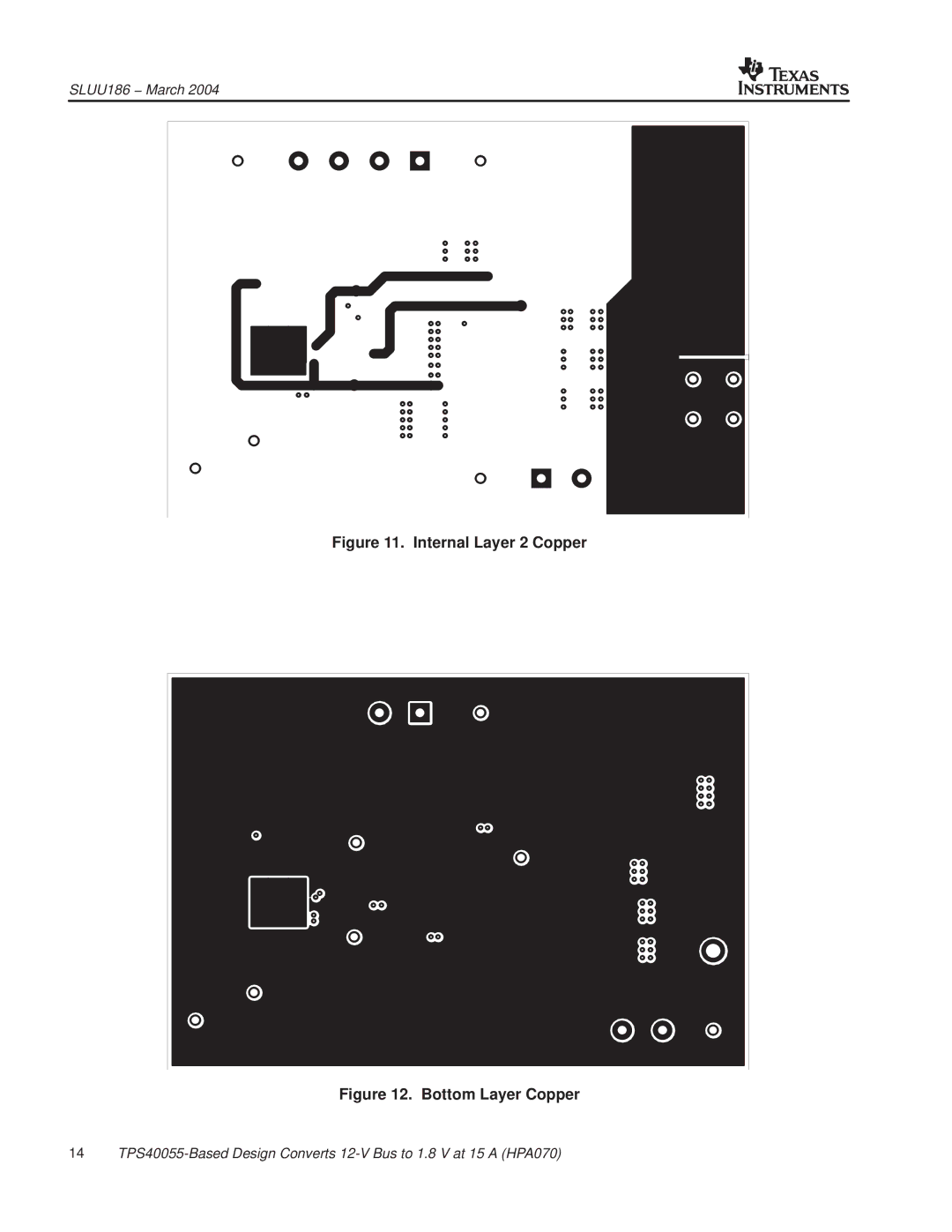 Texas Instruments HPA070 manual Internal Layer 2 Copper 