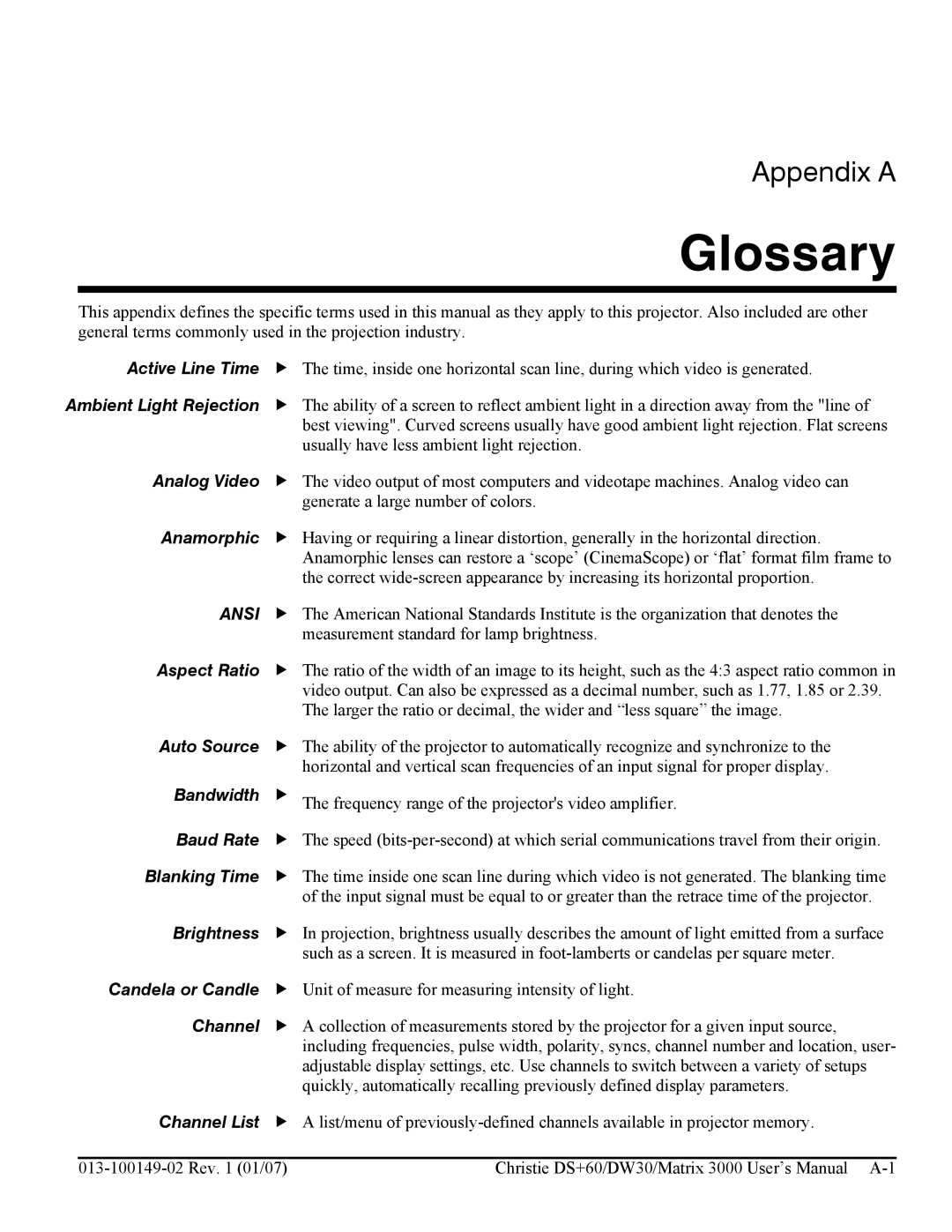 Texas Instruments MATRIX 3000, DW30 user manual Glossary 