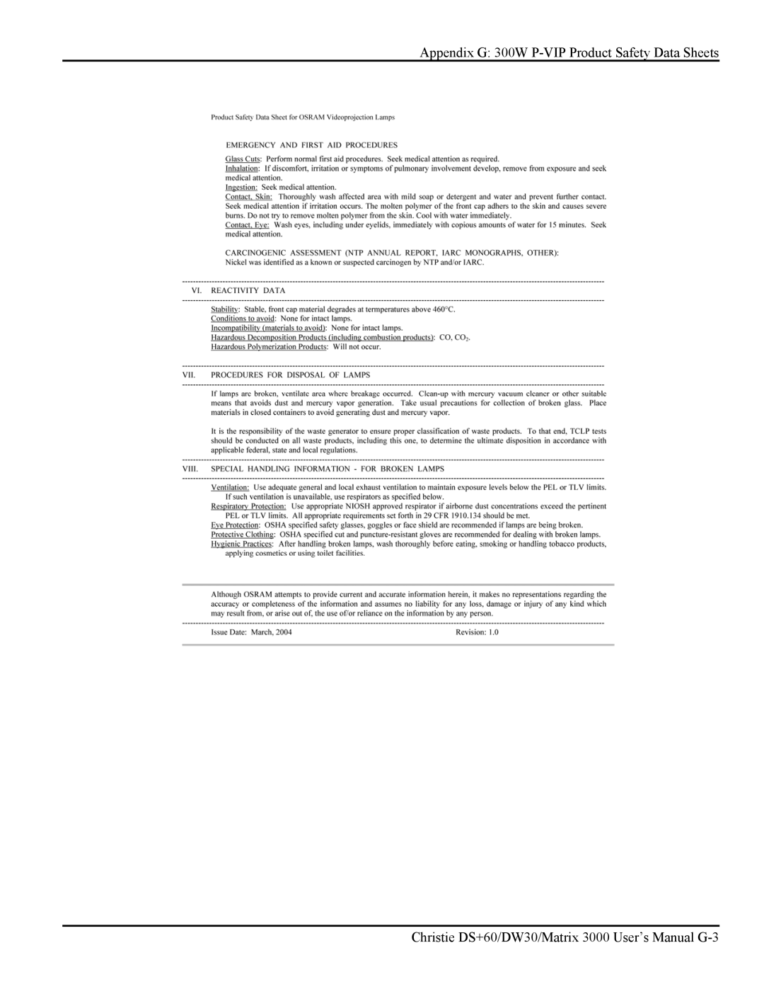 Texas Instruments MATRIX 3000, DW30 user manual 