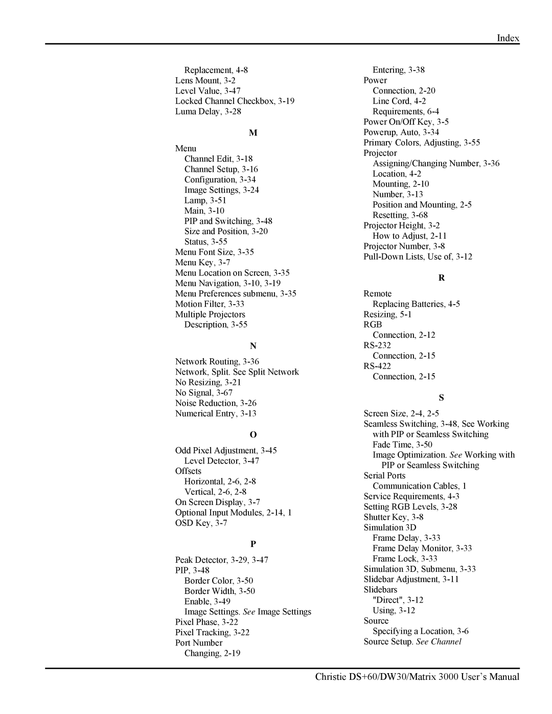 Texas Instruments MATRIX 3000, DW30 user manual Rgb 